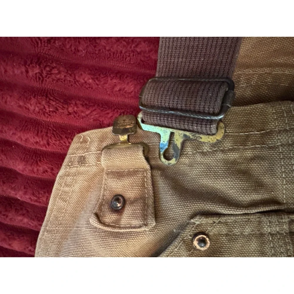VINTAGE Carhartt Adult‎ Tan Overalls 60s Duck Double Knee Mens Union 40 X 30
